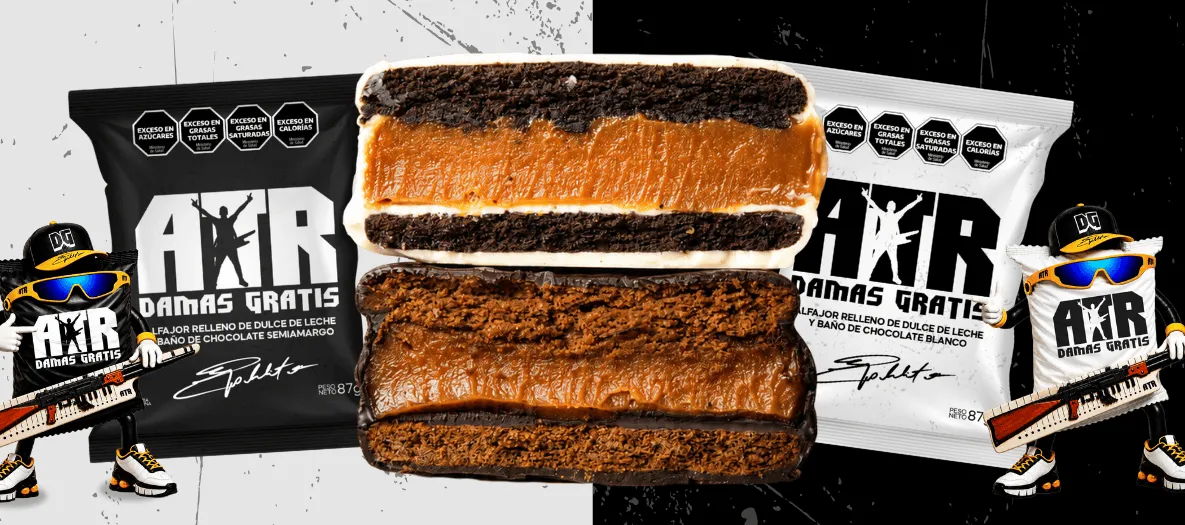 ATR: alfajor relleno de dulce de leche, bañado en chocolate semiamargo